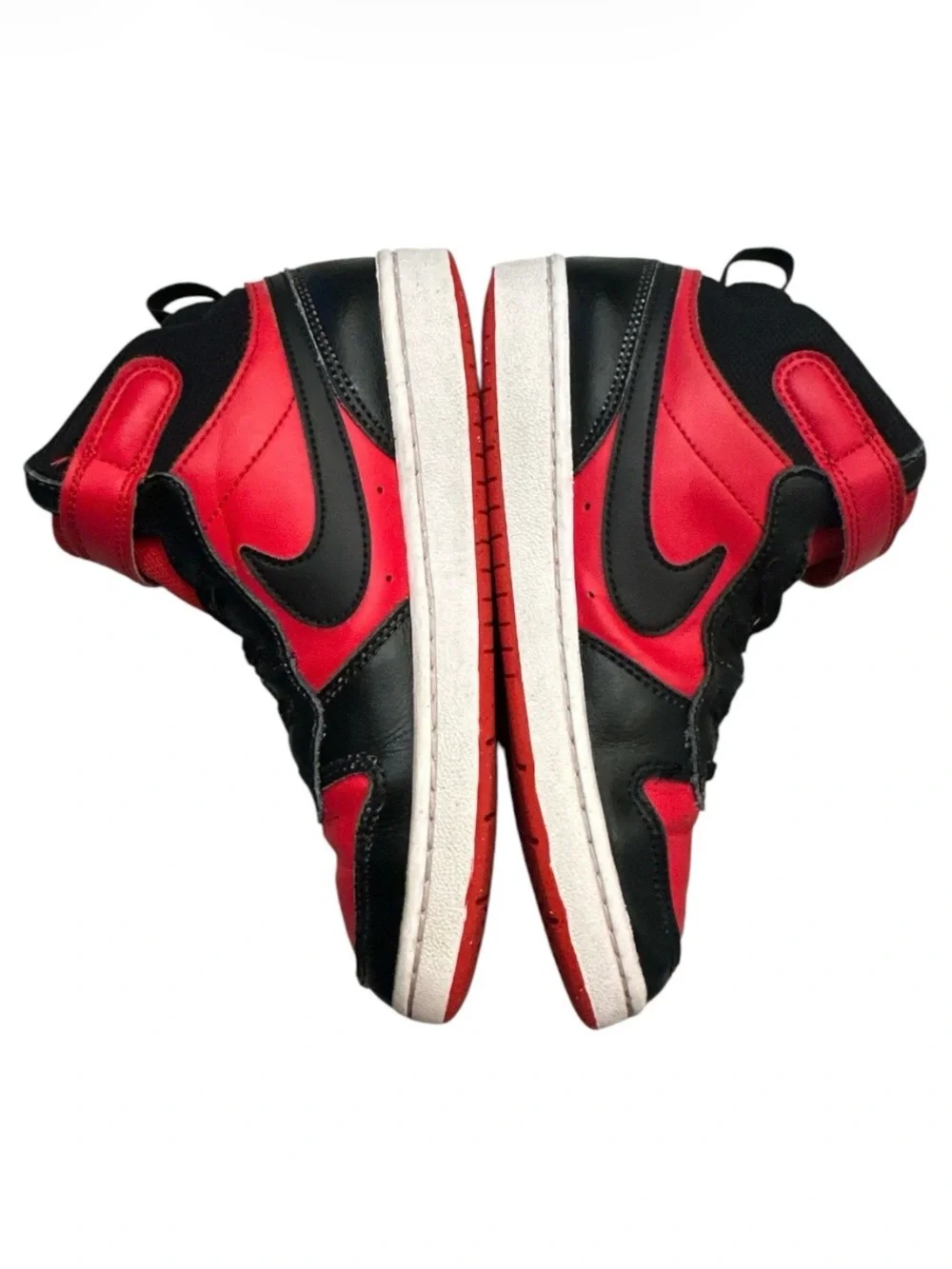 Nike Court Borough Mid 2 Kids Shoes Red Black White Size US 2Y Youth CD7783-602